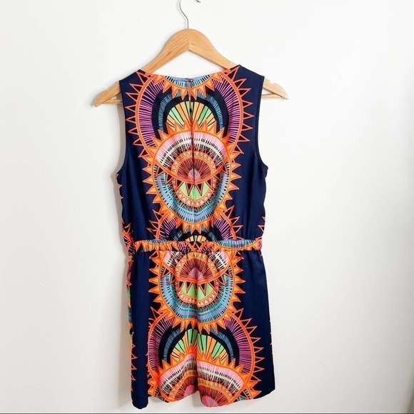 Mara Hoffman Blue Geometric Mini Dress size S Small - Picture 2 of 4